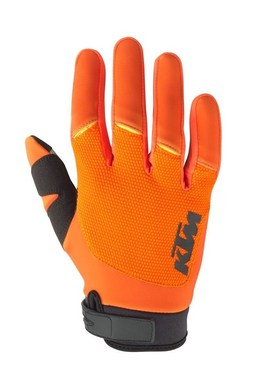 2023款KTM橙色动力越野摩托车骑行手套可触屏防滑耐磨长指手套