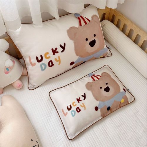 儿童枕套天丝枕头套宝宝枕头套30x50小枕套夏季凉感丝48x74cm