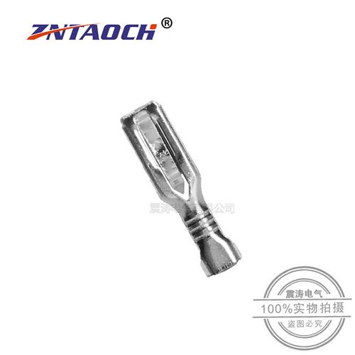 带锁2.8 3.8 4.8 6.3插簧铜接插件母插片 母头插拔式冷压接线端子