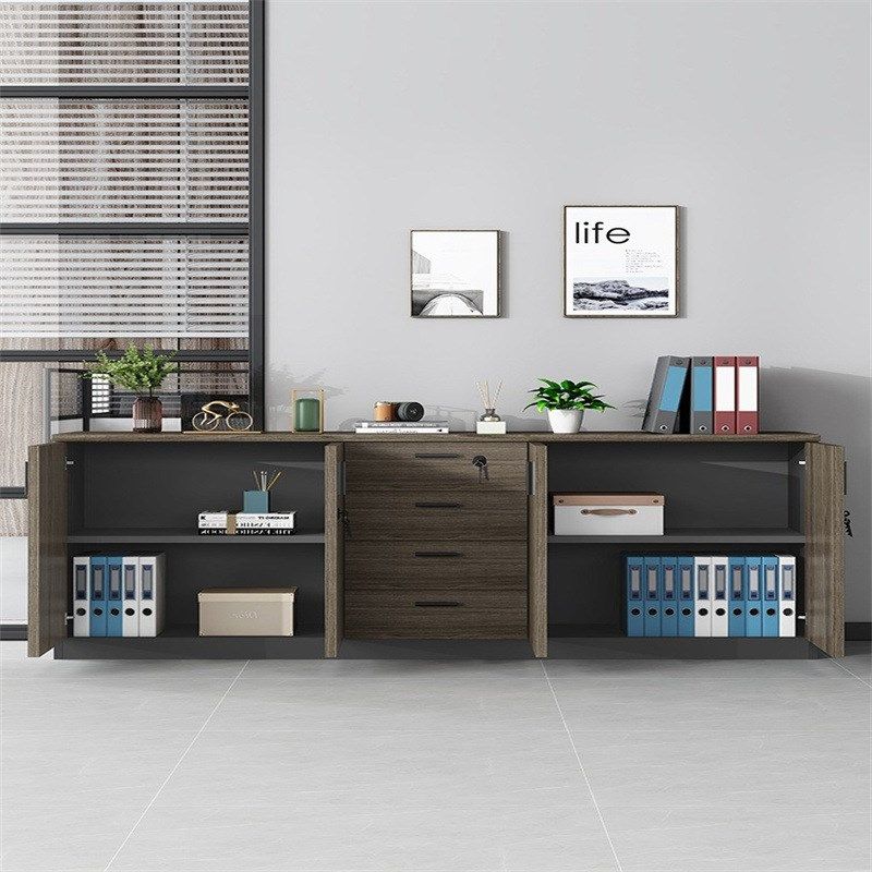 文件柜矮柜办公室储物柜抽屉带锁资料柜落地柜茶水柜木质,商业/办公家具,文件柜,淘宝优惠券,粉丝福利购,淘宝优惠卷