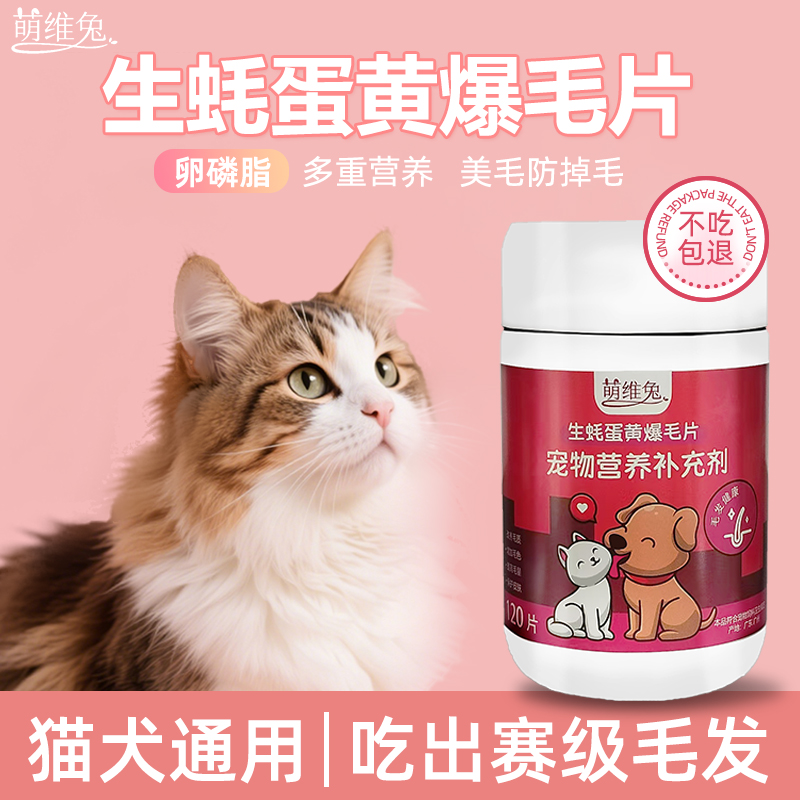 宠物卵磷脂爆毛片美毛顺毛