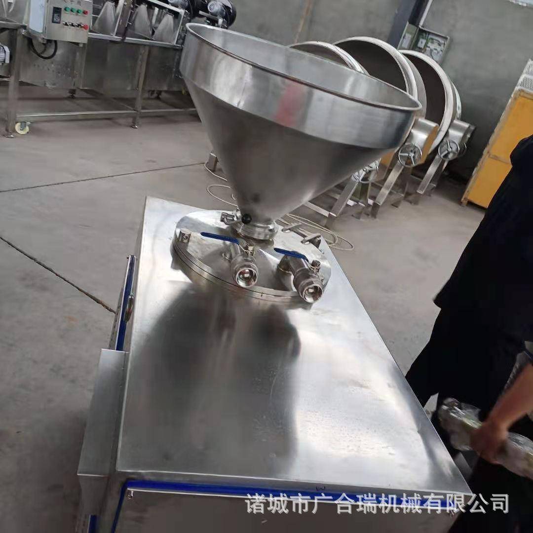 家供应不锈钢灌肠机 血备肠液玉米肠灌装设 全自动压扭结MXK厂灌