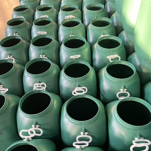 源头厂家现货供应50L绿色方桶 加厚桶壁更加牢固 双耳双提手