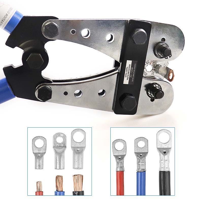 铜鼻子压线钳电工压线冷压端子HX-B大型裸端子开口线鼻子压线钳