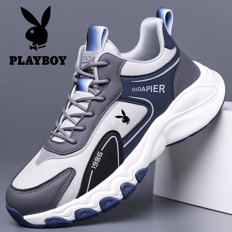 花花公子男鞋2026春季新款百搭男士休闲鞋防滑软底运动鞋透气鞋子