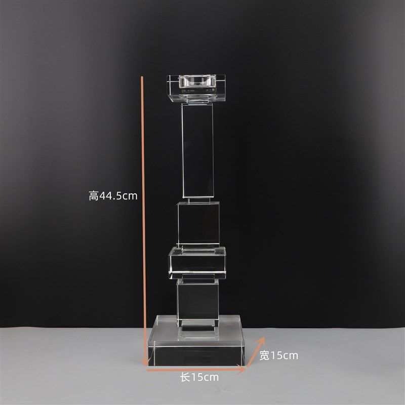 欧式创意简约透明水晶烛台客厅卧室玄关茶几餐厅办公室家居装饰品,特色手工艺,其他特色工艺品,淘宝优惠券,粉丝福利购,淘宝优惠卷