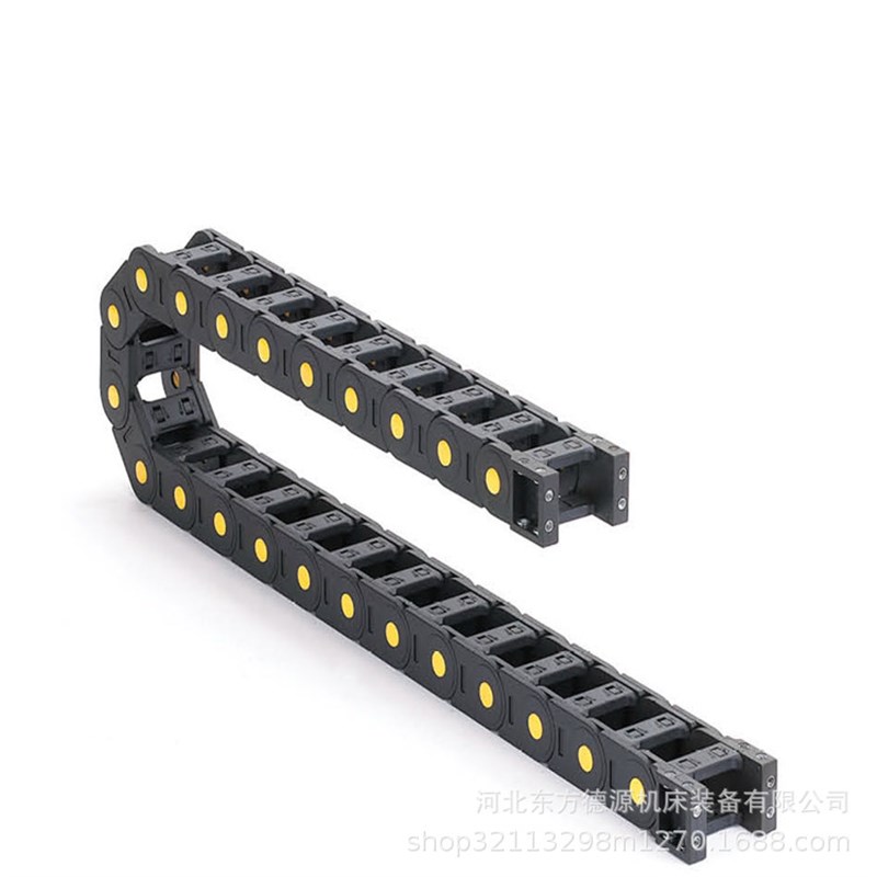 厂家包邮7*7微型工程尼龙坦克拖链 机床线缆牵引桥式塑料拖链