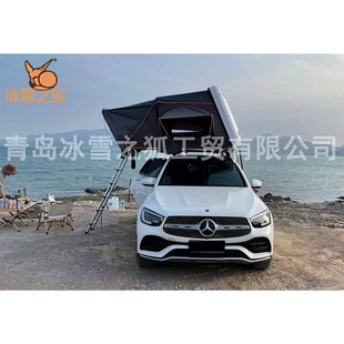 4人露营车顶帐篷越野帐篷 车顶帐篷 厂家直销 2.1米ABS硬壳侧翻式