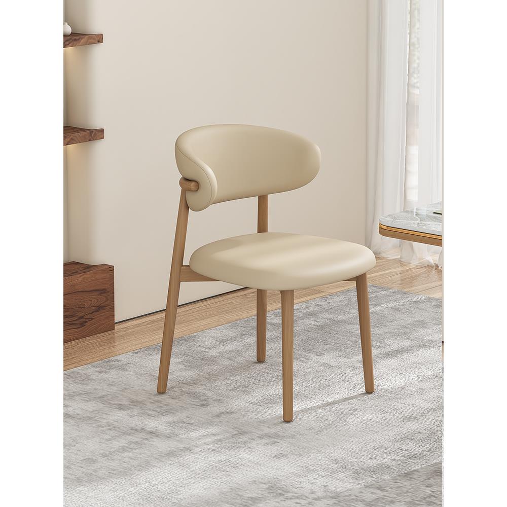 仿实木餐椅家用现代简约椅子北欧餐厅酒店餐桌凳子靠背休闲书桌椅