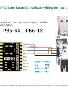 ASR-LINK下载器CH340K 天问核心板下载器 ASRPRO核心板下载器带线