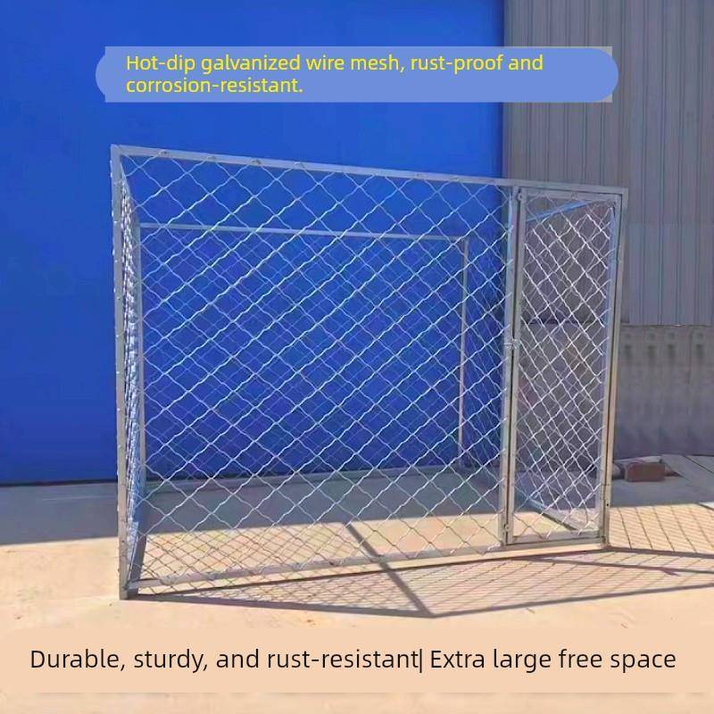 户外大中型犬专用加粗狗笼围栏栅栏铁丝网热镀锌跑笼可移动特大号