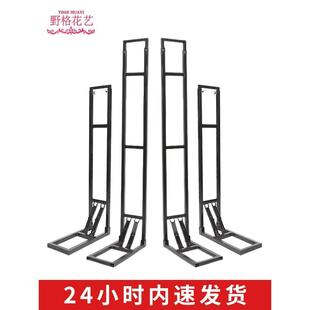 kt板婚庆背景支架婚礼拱门铁架子户外3米伸缩升降广告固定支撑杆