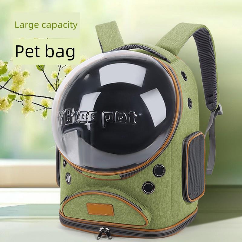 宠物背包透明太空舱户外双肩透气可折叠猫包大容量外出便携猫书包