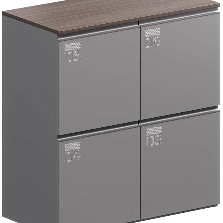 文件柜矮柜木质带锁抽屉资料柜置物柜储物柜茶水柜办公室落地边柜