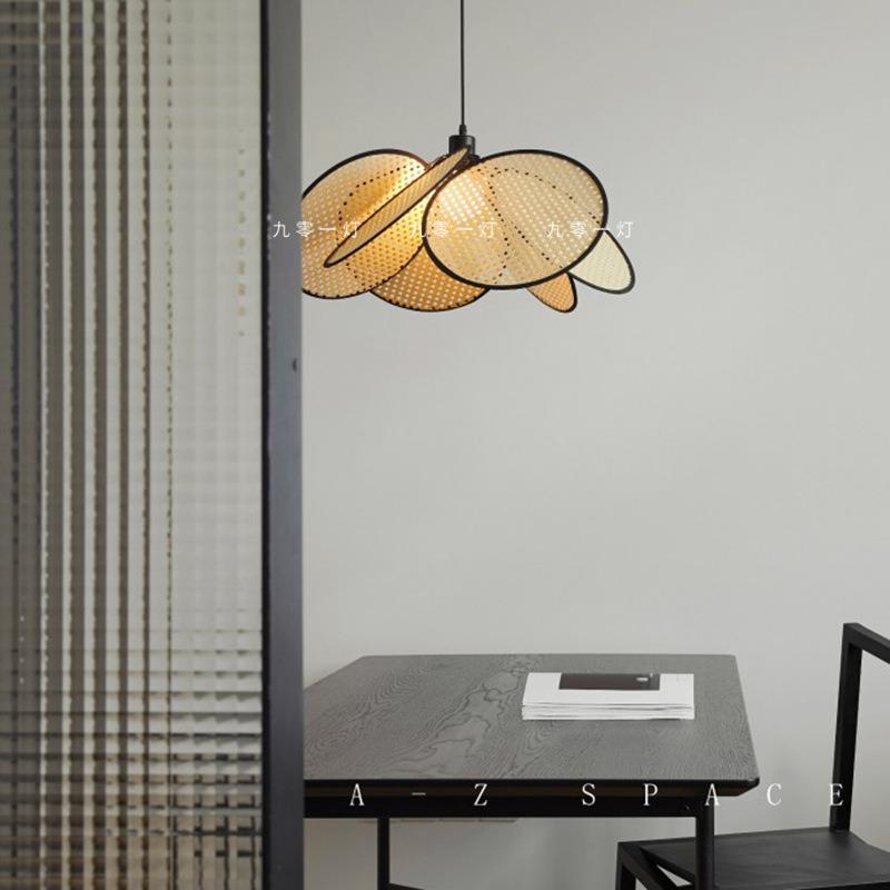 藤艺吊灯后现代餐厅客厅阳台玄关民宿茶室样板房日式东南亚灯具