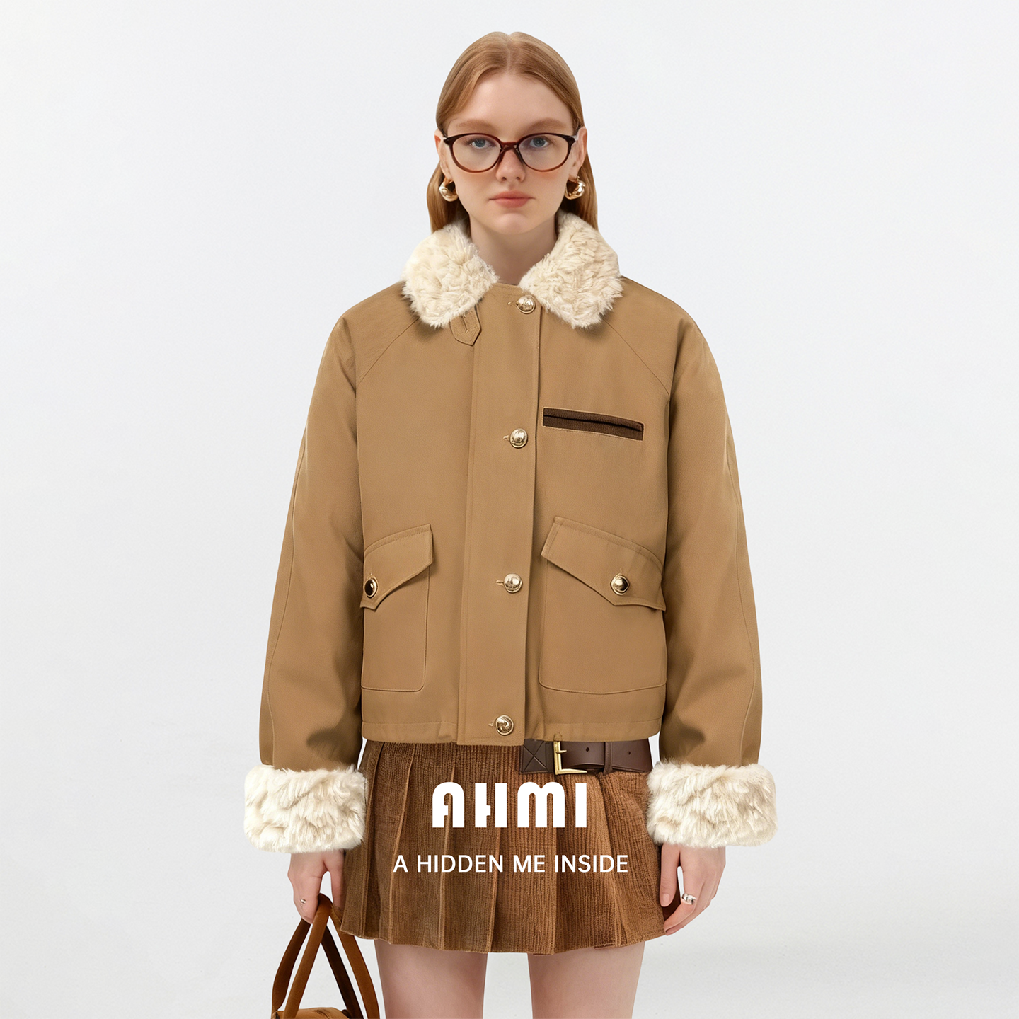 AHMI"冬日巴恩"赵露思同款加厚夹克羽绒服外套女秋冬新款时尚套装,女装/女士精品,时尚套装,淘宝优惠券,粉丝福利购,淘宝优惠卷