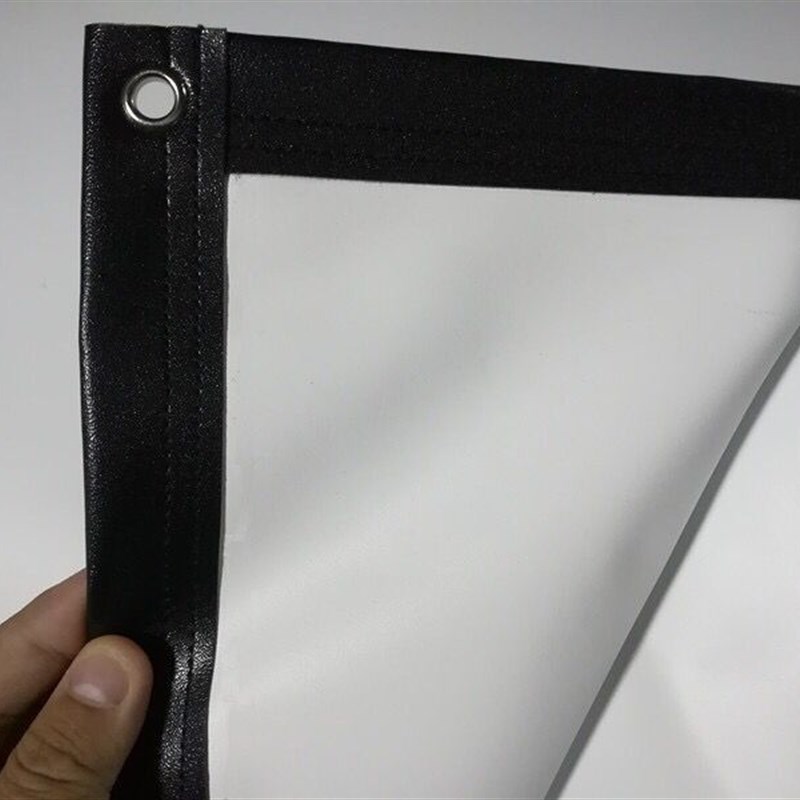 户外电影幕布投影幕便携折叠150/180/200寸PVC高清简易幕金属