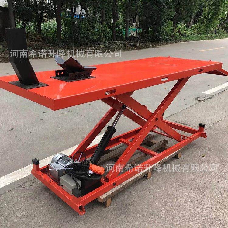 脚踩式摩托车升降平台气动式摩托升降平台电动式摩托车升降平台