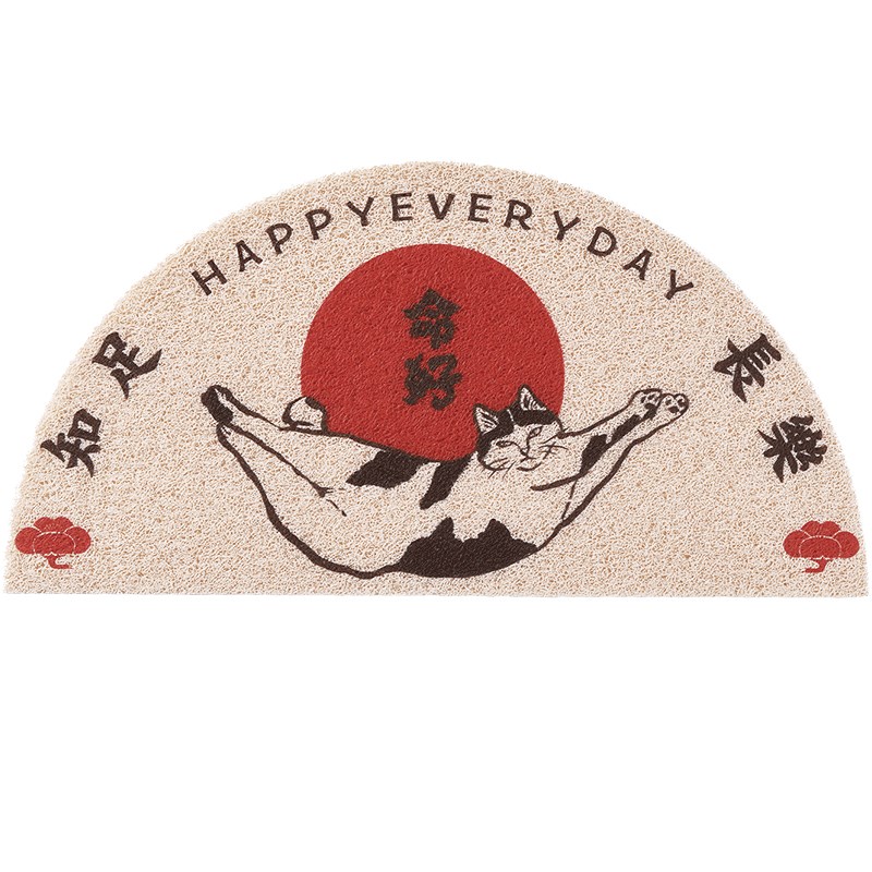 一拾一 进门地垫家用大门入户门垫丝圈进门半圆除尘耐脏地毯脚垫