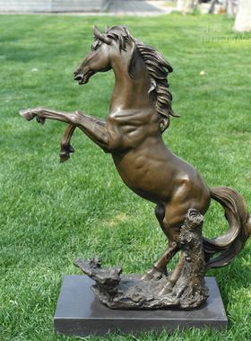铜马奔马铜雕塑工艺品生肖酒店软装潢摆件生日礼物家居装饰品摆设