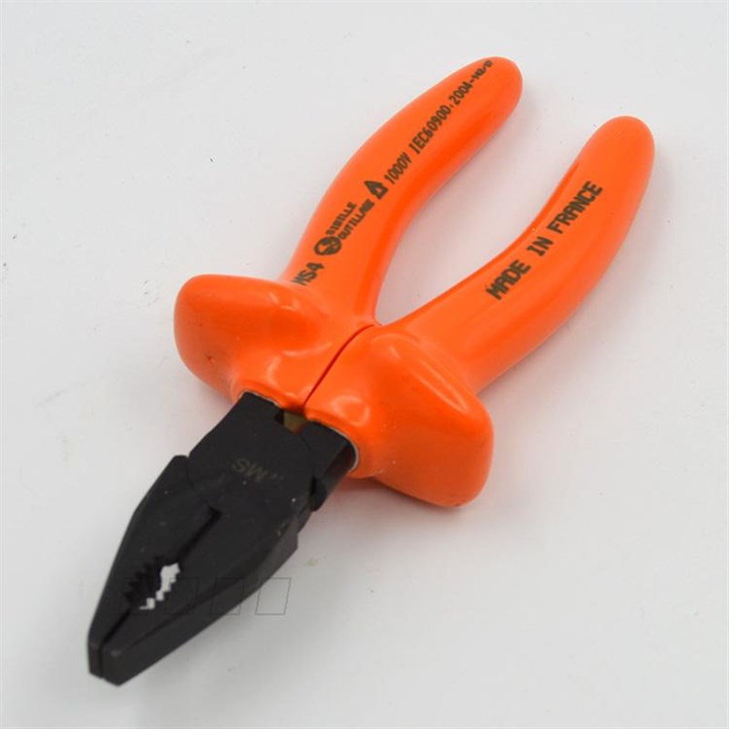 法国SIBILLE SFE电工绝缘钢丝平口钳6 7 8寸 MS4-145/165/185/210