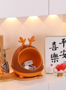 欢迎回家入户玄关创意摆件钥匙收纳盒家居客厅桌面装饰鞋柜置物架
