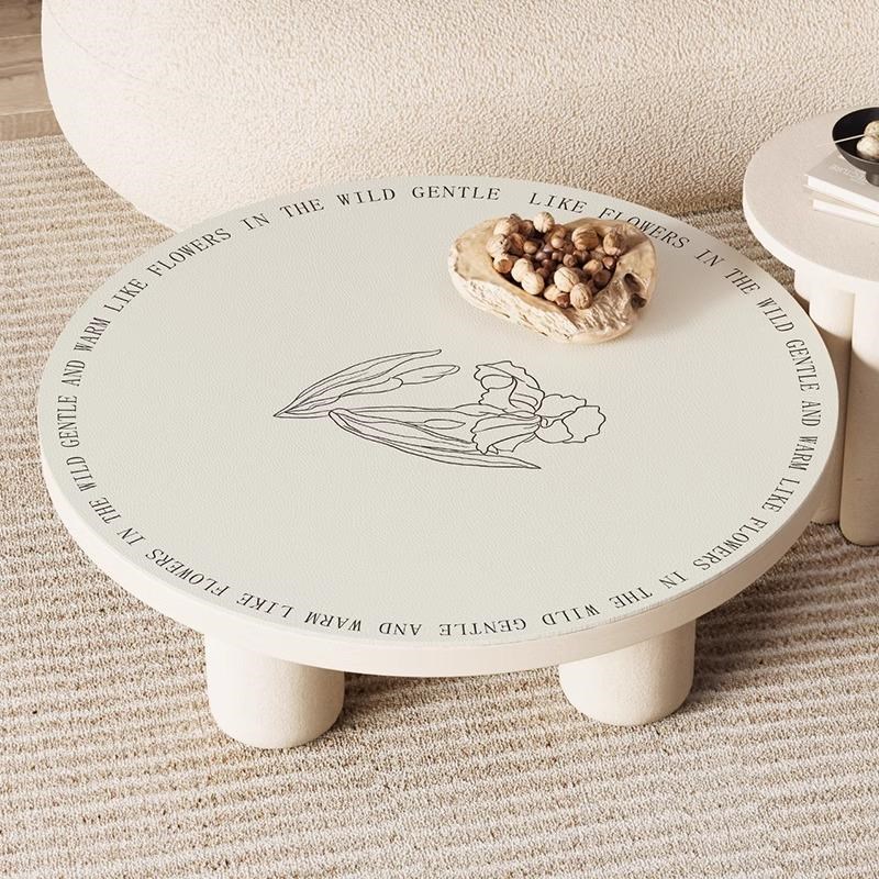 圆形桌布客厅茶几保护垫餐厅餐桌免洗防油防水隔热桌垫电视柜台布