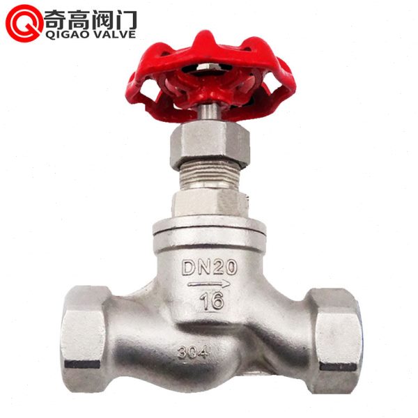 304不锈钢丝扣截止阀门内螺纹S型J11W-16P气管水管道水开关阀DN15