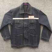 牛仔焊工服耐磨机修劳保工作服 加厚多口袋宽松耐磨劳保服