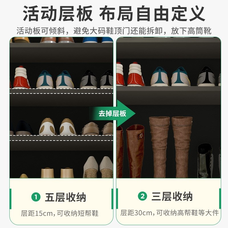 鞋柜家用室内过道入户简易鞋架门口一梯一户门外电梯口走廊用靠墙