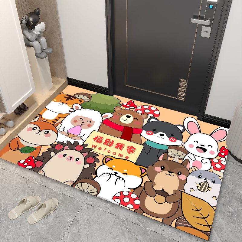 矽藻泥地垫入户门进门口门垫浴室化妆室厕所厨房免洗防滑脚垫