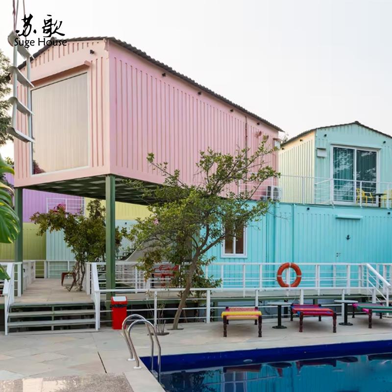 工厂直销创意集装箱商业街区个性改装空间设计钢结构创意商铺建造