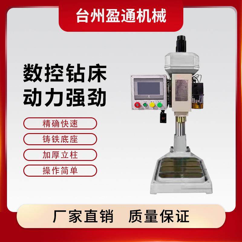 厂家直销智能自动进刀钻床全自动滚珠丝杆走刀伺服钻床数控钻孔机