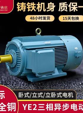110w132w三相异步电动机160W185w立卧式YE2交流电机200w现货