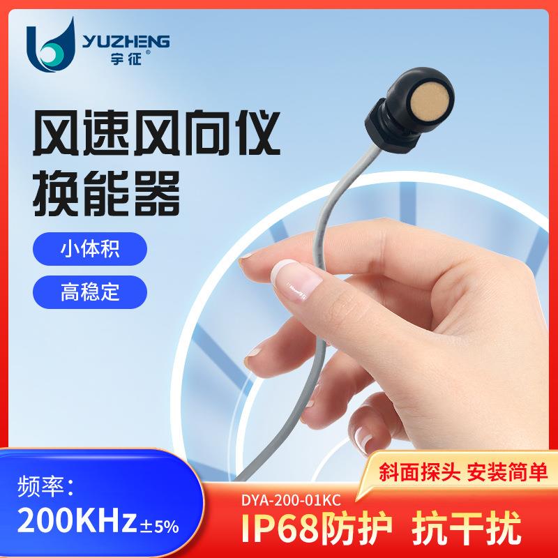 超声波气体流量计换能器DYA-200-01KC风速风向仪传感器探头厂家
