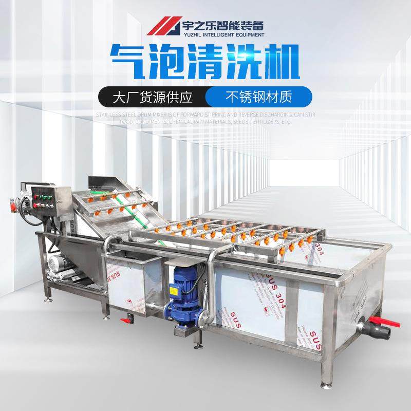 商用果蔬气泡清洗机中药材清洗设备生蚝螃蟹海蛎子气泡清洗机