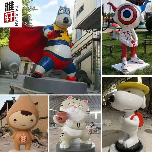 大型户外定制玻璃钢雕塑商场美陈酒店广场售楼处展厅艺术落地装置