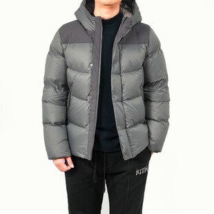 冬季玛汀 即佳包裹感 拼接设计 短款95鹅绒高蓬面包连帽羽绒服男