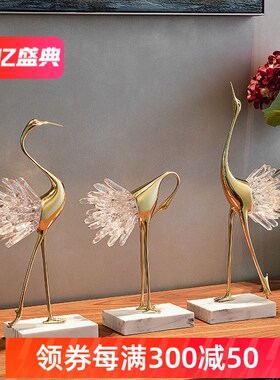 轻奢摆件创意现代简约电视柜摆设饰品家居玄O关装饰客厅酒柜装饰