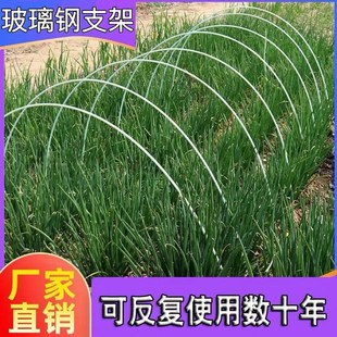 10根小拱棚支架菜棚保温棚花棚玻璃钢纤维杆实心农用温室大棚骨架