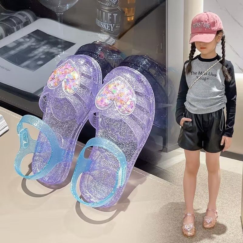女童公主果冻鞋女款2024新款儿童女孩水晶塑料凉鞋夏天可下水湿水,童鞋/婴儿鞋/亲子鞋,凉鞋,淘宝优惠券,粉丝福利购,淘宝优惠卷