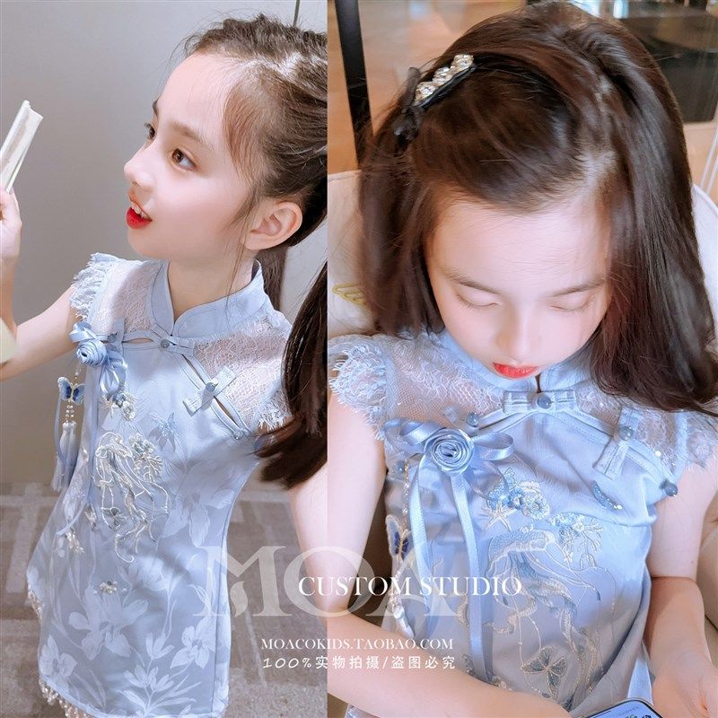高级感女童洋装夏薄2025新款新中式国风改良旗袍裙子儿童公主裙,童装/婴儿装/亲子装,连衣裙,淘宝优惠券,粉丝福利购,淘宝优惠卷