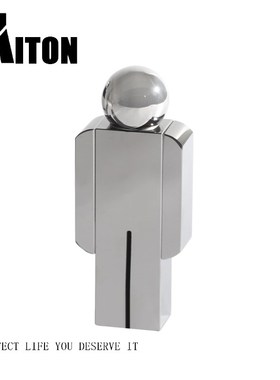 现代轻奢客厅抽象水晶人摆件家居玄关电视柜样板房间软装饰品摆设