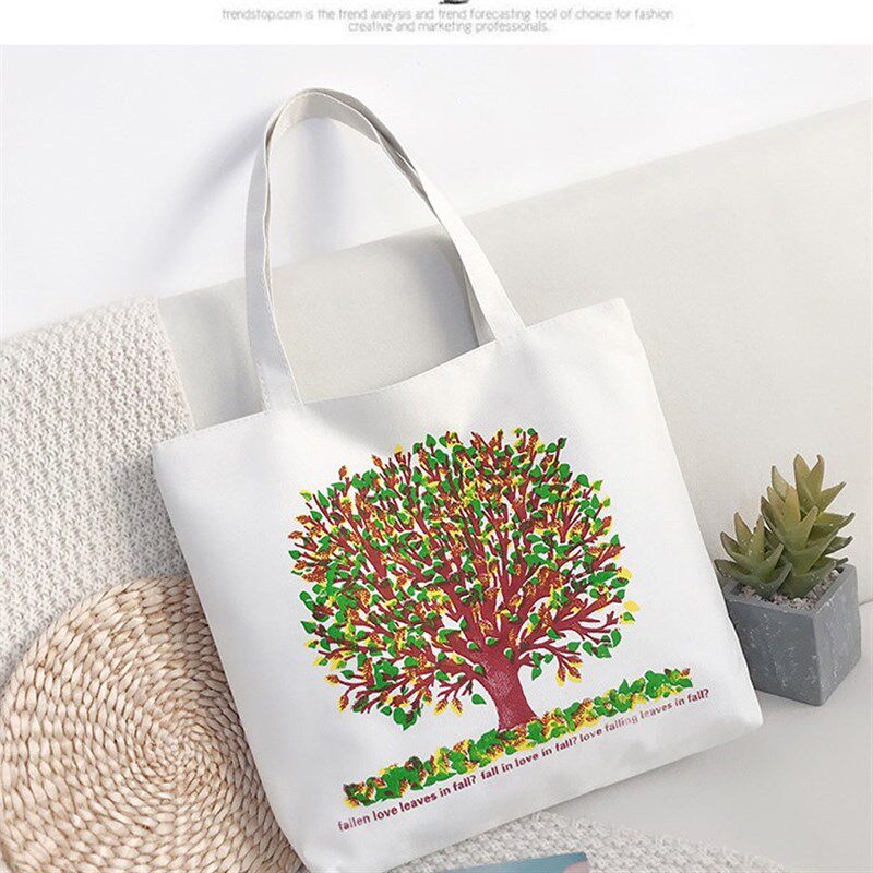 韩版时尚文艺涂层帆布袋子简约大容量手提包妈咪单肩购物包轻盈