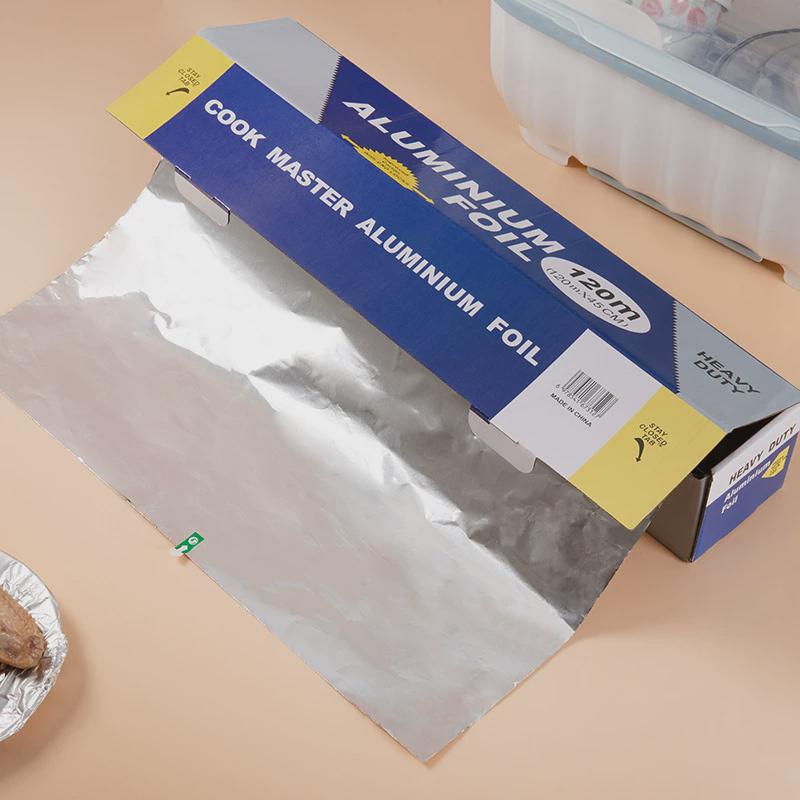 家用超厚加宽锡纸一次性烘焙铝箔纸烧烤油纸硅油纸烤箱纸45厘米图片
