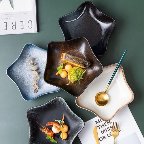 新品菜盘陶c瓷盘l子炒饭盘创意深盘餐具家用碟子日式餐盘深口径沙