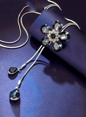 毛衣链长款百搭简约2024年新款女装饰秋冬毛衣链子项链配饰挂件女