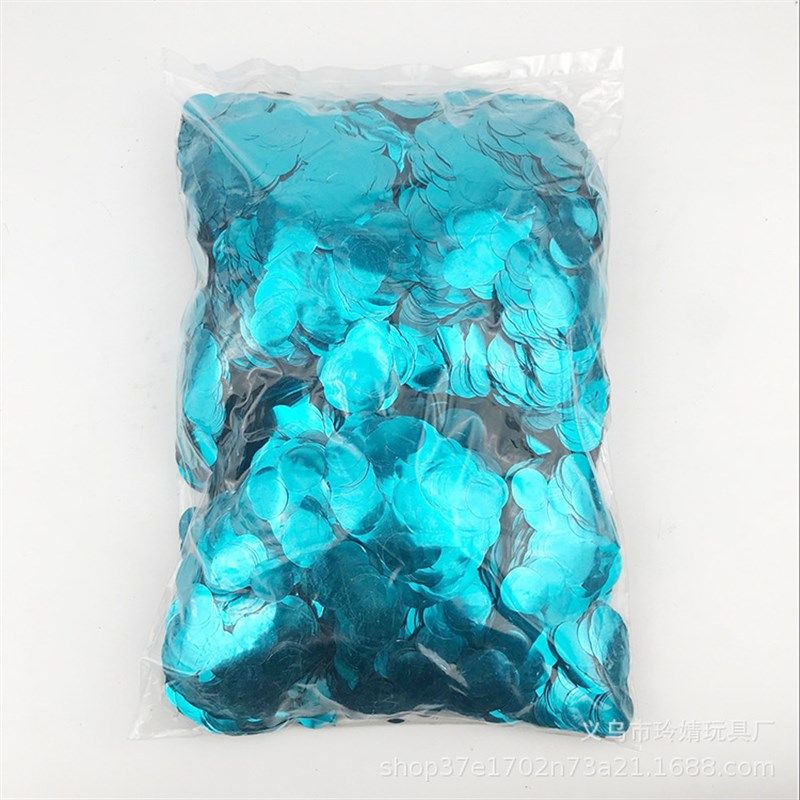 新品圆形1.5cm和1cm1公斤装亮片透明乳胶气球填充物 蛋糕装饰气球