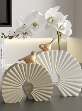 新家入户氛围感花瓶艺术高级感摆件客厅玄关餐边柜工艺品装饰摆设