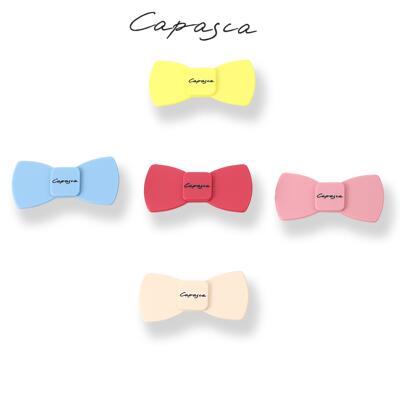capasca（一对）醋酸多巴胺色系蝴蝶结一字夹女少女风头饰发夹彩